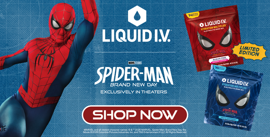Liquid I.V. Spider-Man limited edition collection